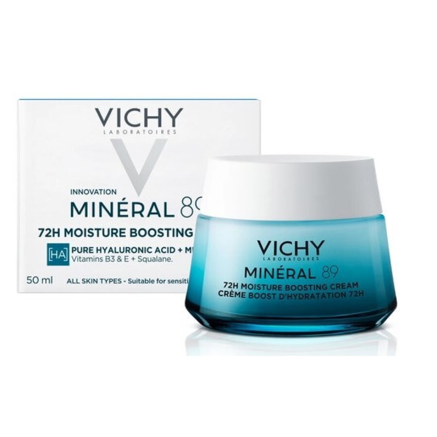 Крем Vichy Mineral 89 Зволоження 72 години, легкий,  для всіх типів шкіри обличчя, 50 мл: ціни та характеристики