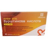 Янтарная кислота 250 мг Vitacore таблетки, №80