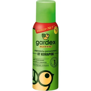Аерозоль-репелент від комарів Gardex Classic, 100 мл