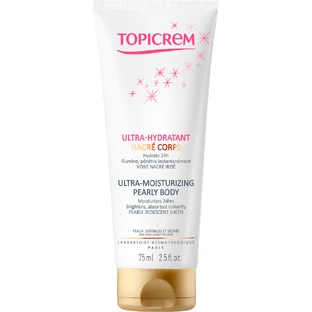 Крем для тіла Topicrem Ultra-Moisturizing Pearly Body, з ефектом перлини, ультра зволожуючий, 75 мл