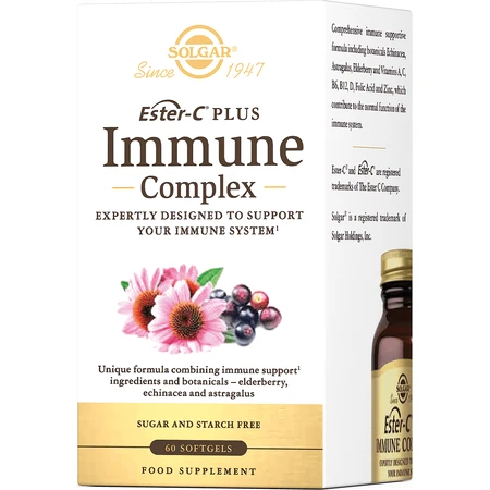 Solgar Ester-C Plus lmmune Complex Імуно-Комплекс Естер С Плюс капсули, №60: цены и характеристики