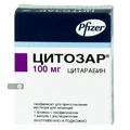 Цитозар лиофил. д/р-ра д/ин. 100 мг фл., с раств. в амп. 5 мл, Pfizer Italia