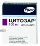 Цитозар лиофил. д/р-ра д/ин. 100 мг фл., с раств. в амп. 5 мл, Pfizer Italia