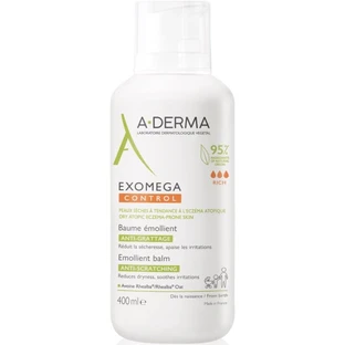 Бальзам для обличчя A-Derma Exomega Control Emollient Balm Anti-Scratchin, пом'якшувальний, зволожуючий, 400 мл