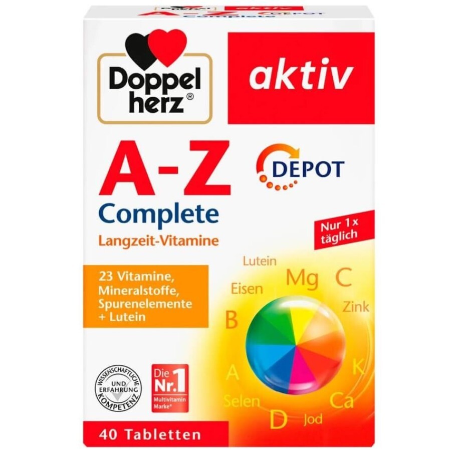 Доппельгерц Актив A-Z Depot Completе таблетки, №40: ціни та характеристики