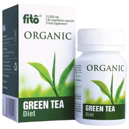 Натуральна добавка Fito Organic Зелений чай, капсули, №40