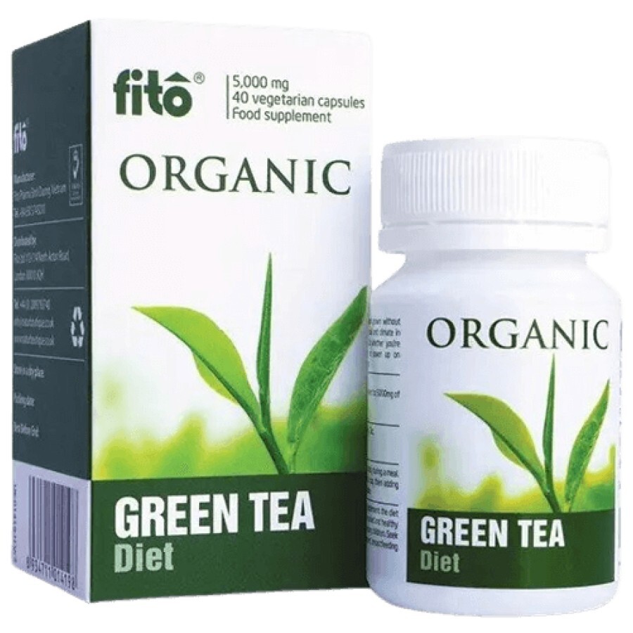Натуральна добавка Fito Organic Зелений чай, капсули, №40: ціни та характеристики