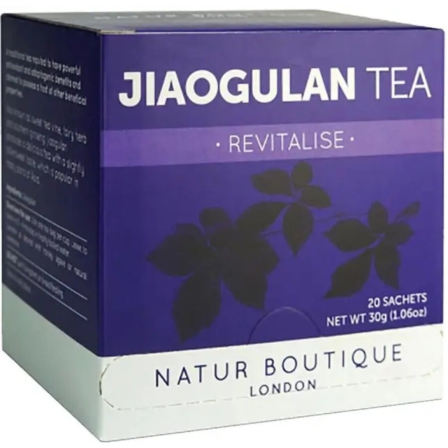 Чай Natur Boutique Джаогулан Південний женьшень, 20 фільтр-пакетів: ціни та характеристики