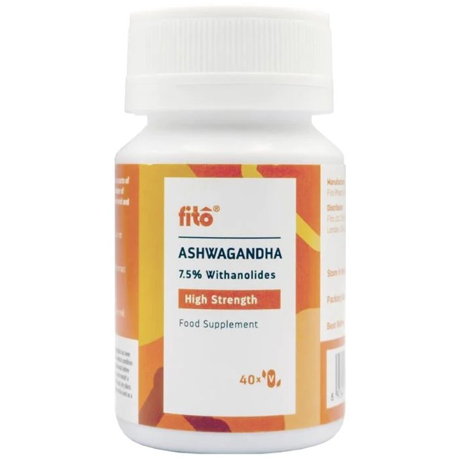 Ашваганда Fito Індійський женьшень 7,5% (37,5 мг) вітанолідів, стандартизовані капсули, №40: ціни та характеристики