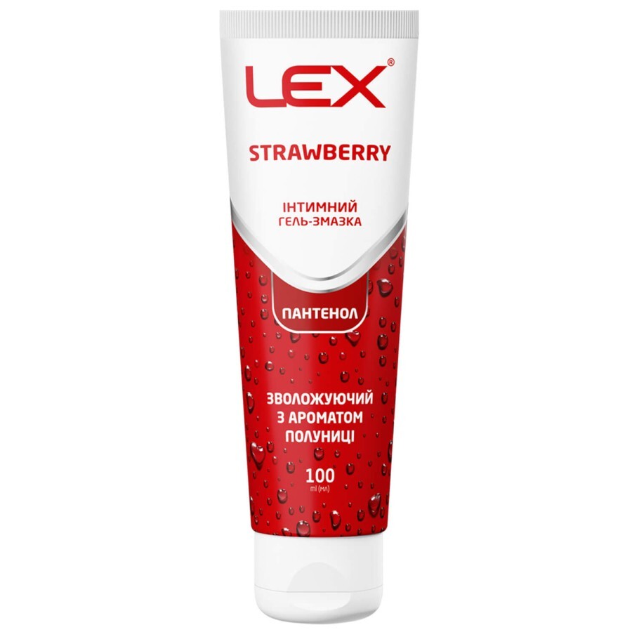 Гель-смазка Lex Strawberry Увлажняющий с ароматом клубники, 100 мл: цены и характеристики