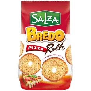 Хрусткі хлібні сухарики Salza Bredo Rolls зі смаком піци, 70 г