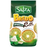 Хрусткі хлібні сухарики Salza Bredo Rolls із сиром, шпинатом та часником, 70 г
