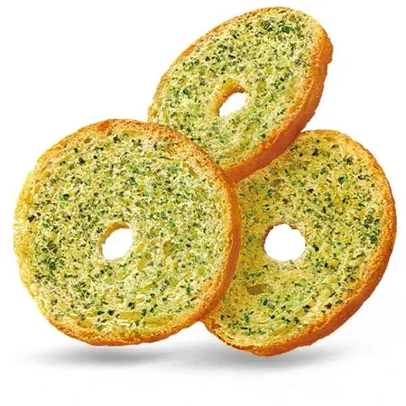 Хрусткі хлібні сухарики Salza Bredo Rolls із сиром, шпинатом та часником, 70 г: ціни та характеристики