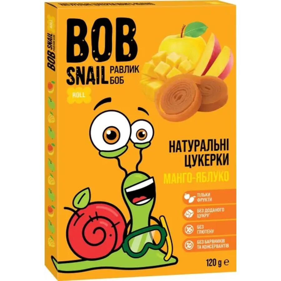 Конфеты Bob Snail натуральные Манго Яблоко, 120 г: цены и характеристики