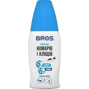 Репеллентное средство Bros Спрей от комаров и клещей, 50 мл 