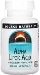 Альфа-ліпоєва кислота, 300 мг, Alpha Lipoic Acid, Source Naturals, 60 капсул