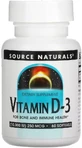 Витамин D-3, 10000 МЕ, Vitamin D-3, Source Naturals, 60 гелевых капсул