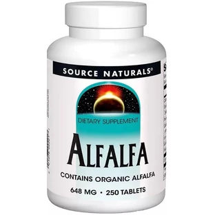 Люцерна, 648 мг, Alfalfa, Source Naturals, 250 таблеток