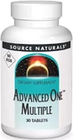 Мультивітаміни та Мінерали, без заліза, Advanced One Multiple No Iron, Source Naturals, 30 таблеток