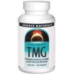 Триметилгліцин, ТМГ, TMG, 750 мг, Source Naturals, 60 таблеток: ціни та характеристики