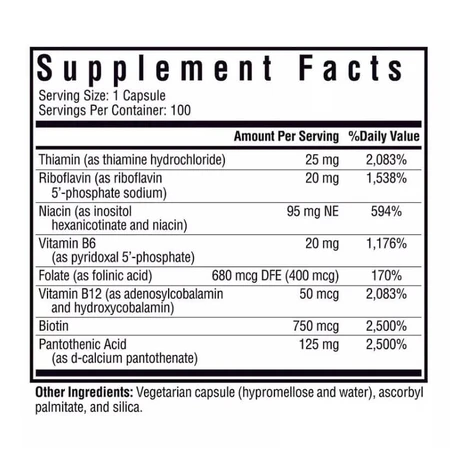 B-Комплекс без метилу, B Complex MF, Seeking Health, 100 капсул: ціни та характеристики