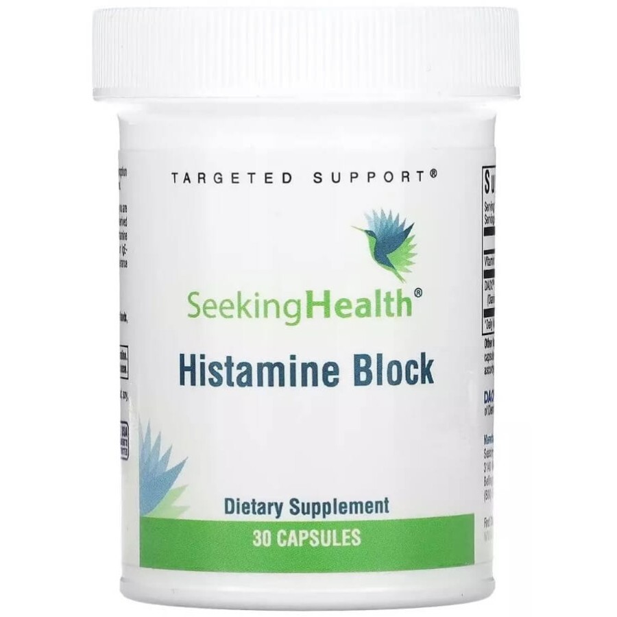 Блокатор гістаміну, Histamine Block, Seeking Health, 30 капсул: ціни та характеристики