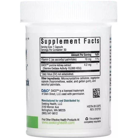 Блокатор гістаміну, Histamine Block, Seeking Health, 30 капсул: ціни та характеристики