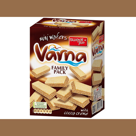 Міні-вафлі Varna family з какао кремом, 260 г