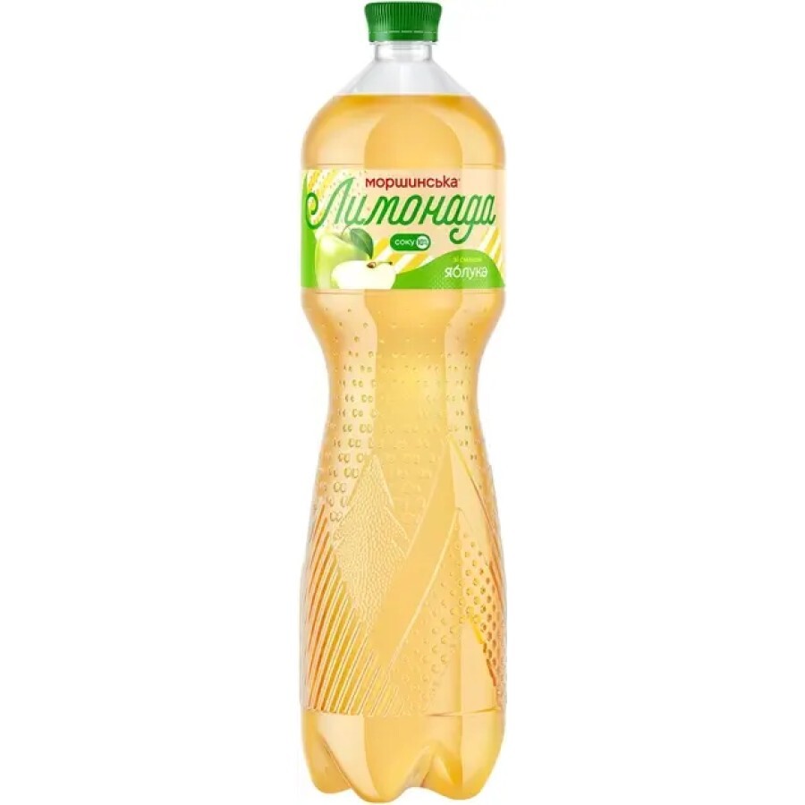 Напиток сокосодержащий, слабогазированный Моршинский Лимонад со вкусом яблока 1.5 л: цены и характеристики