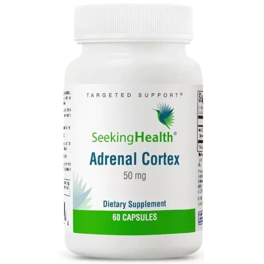 Підтримка надниркових залоз, Adrenal Cortex, Seeking Health, 60 капсул: ціни та характеристики