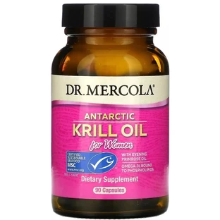 Масло антарктичного крилю для жінок, Antarctic Krill Oil for Women, Dr. Mercola, 90 капсул