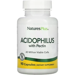 Ацидофільні бактерії з пектином, Acidophilus with Pectin, Natures Plus, 90 капсул