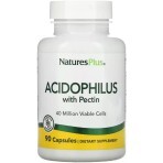 Ацидофильные бактерии с пектином, Acidophilus with Pectin, Natures Plus, 90 капсул: цены и характеристики
