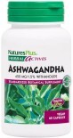 Ашваганда, 450 мг, Ashwagandha, Herbal Actives, Natures Plus, 60 вегетарианских капсул