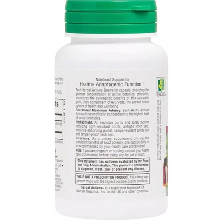 Босвелін, 300 мг, Boswellin, Herbal Actives, Natures Plus, 60 вегетаріанських капсул: ціни та характеристики