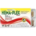 Hema-Plex, Залізо з незамінними поживними речовинами тривалого вивільнення, Natures Plus, 30 таблеток