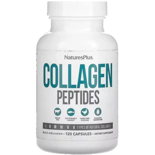 Колагенові пептиди, Collagen Peptides, Natures Plus, 120 капсул