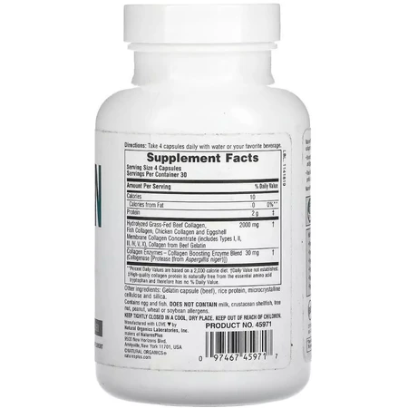 Колагенові пептиди, Collagen Peptides, Natures Plus, 120 капсул: ціни та характеристики