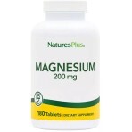 Магній, 200 мг, Magnesium, Natures Plus, 180 таблеток: ціни та характеристики