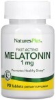 Мелатонін Швидкодіючий, 1 мг, Fast Acting Melatonin, Natures Plus, 90 таблеток