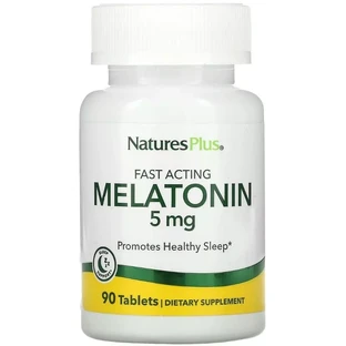 Мелатонин Быстродействующий, 5 мг, Fast Acting Melatonin, Natures Plus, 90 таблеток