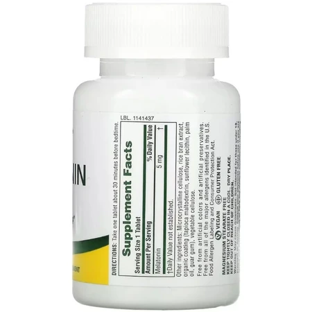 Мелатонин Быстродействующий, 5 мг, Fast Acting Melatonin, Natures Plus, 90 таблеток: цены и характеристики