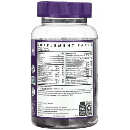 Мультивитамины для детей, ягодно-цитрусовый вкус, Kid's Multivitamin, New Chapter, 60 жевательных конфет: цены и характеристики