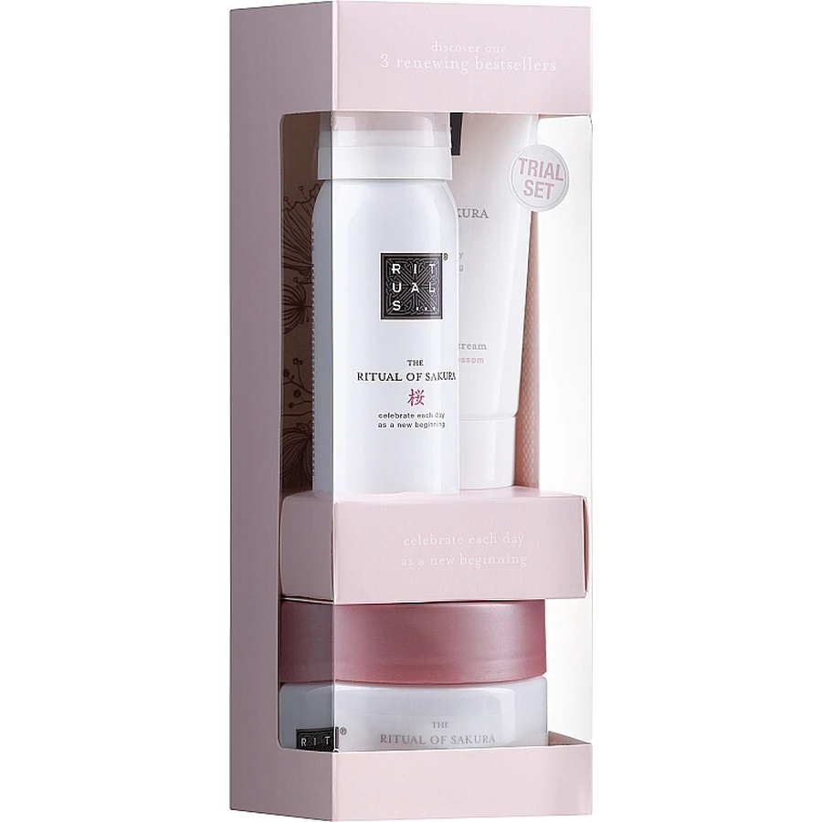 Набір Rituals The Ritual of Sakura Try Me Set (foam/50ml + cr/70ml + scr/125g): ціни та характеристики