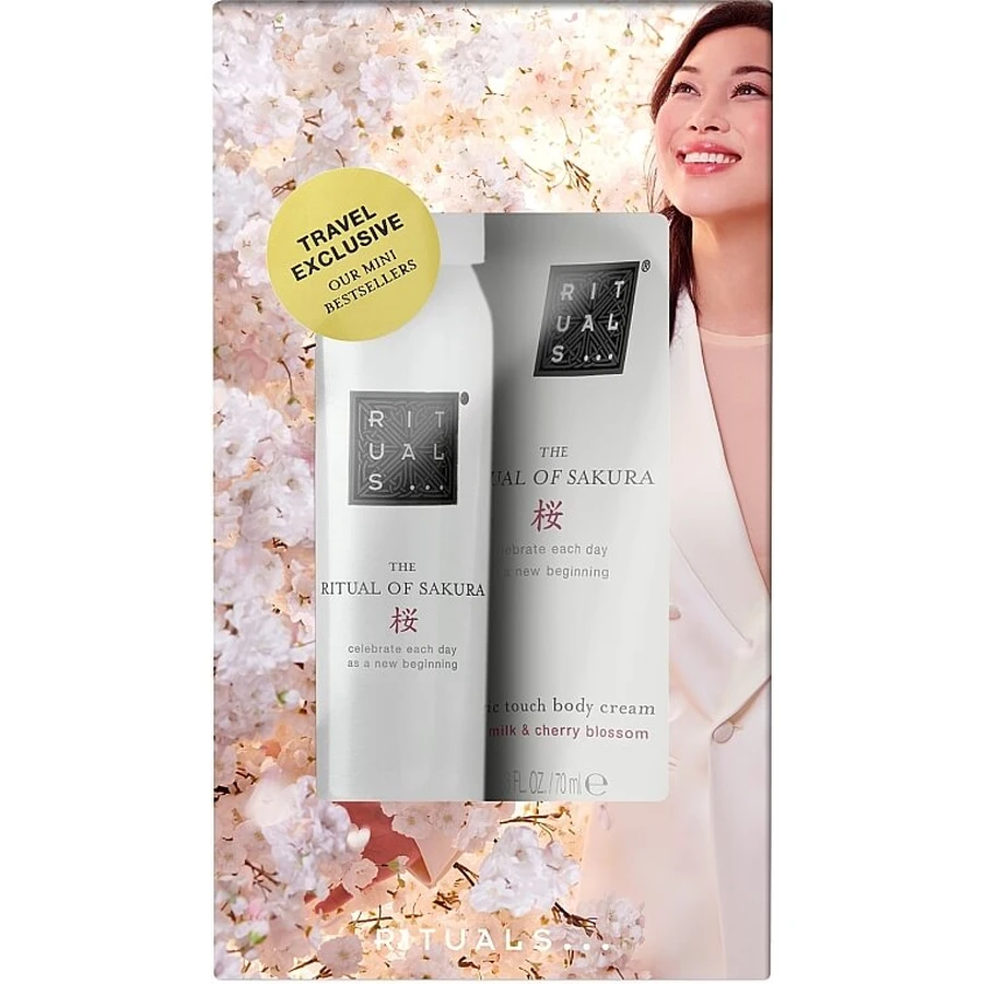 Набір Rituals The Ritual Of Sakura Mini Travel Set (b/cr/70ml + sh/gel/50ml): ціни та характеристики