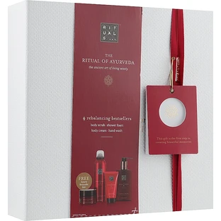 Набор Rituals The Ritual Of Ayurveda Rebalancing (sh/gel/200ml + b/scrub/125g + b/cr/70ml + soap/300ml)