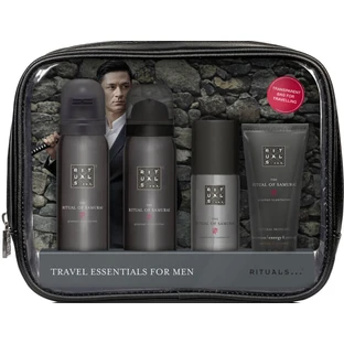 Набор Rituals The Ritual of Samurai Essentials Travel Set (foam/gel/50ml + sh/foam/50ml + cr/30ml + deo/50ml + bag)