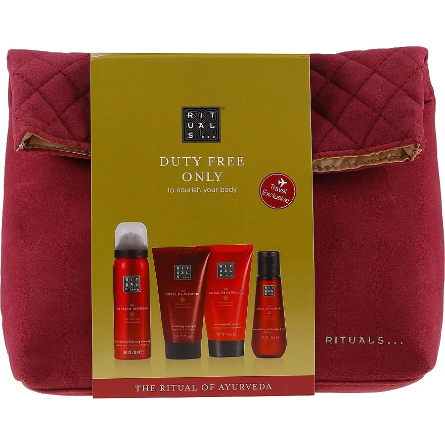 Набор Rituals The Ritual of Ayurveda Trevel (shmp/70ml + dry/oil/50ml + sh/gel/50ml + b/cr/70ml): цены и характеристики