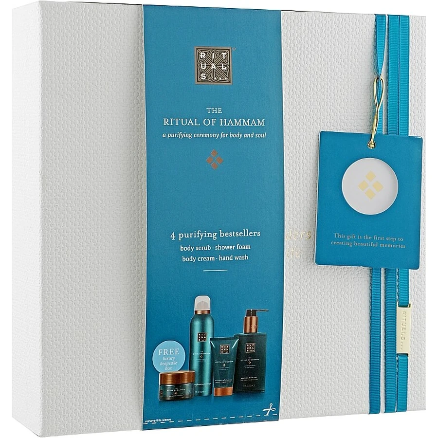 Набор Rituals The Ritual of Hammam Gift Set Medium ( foam/gel/200ml + b/scr/125g + h/soap/300ml + b/cr/70ml): цены и характеристики