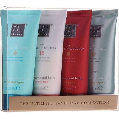Набор Rituals The Ultimate Hand Care Collection (h/balm/2x20ml + h/lot/20ml + h/mask/20ml)
